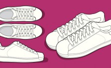 Inhalt des Artikels ist der Modetrend der Retro-Sneaker.